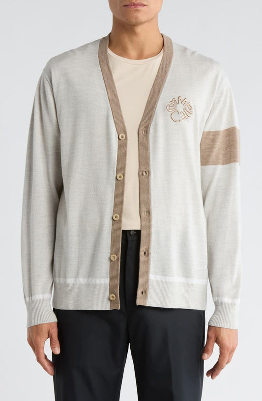 Colorblock Wool Cardigan