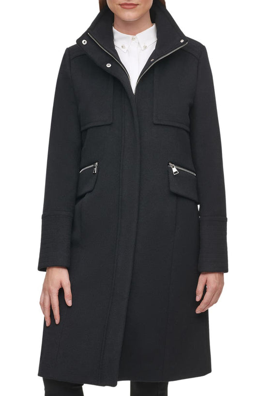 Officer Wool Blend Coat