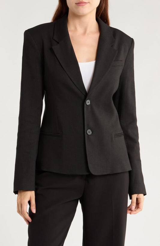 The Femme Organic Linen Blend Blazer