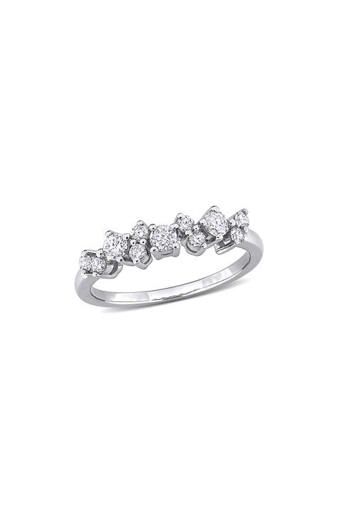 Anillo de diamantes - 0,49ct.