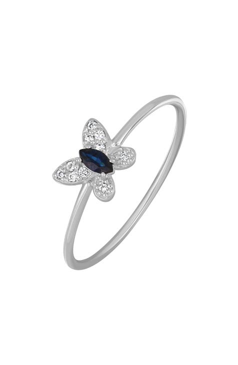 Anillo de Rubíes y Diamantes El Mar Trend Butterfly - 0,04ct. (Exclusivo Nordstrom)