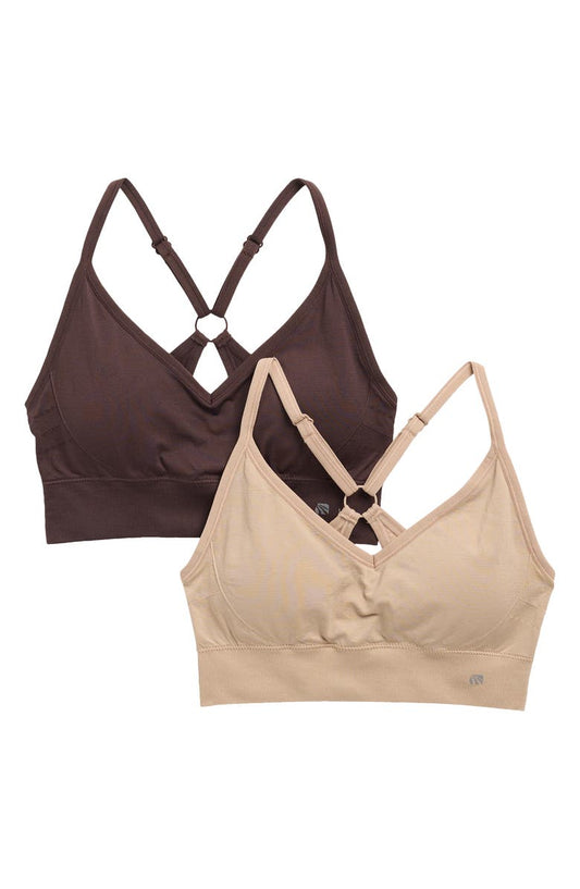 London 2-Pack Low Impact Seamless Sports Bras