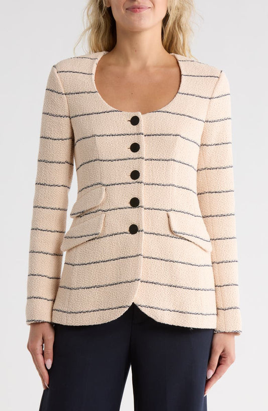 Rosie Tweed Stripe Blazer