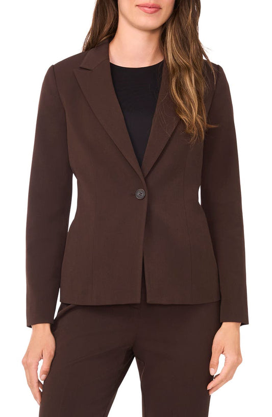 Clean One-Button Blazer (Regular & Petite)