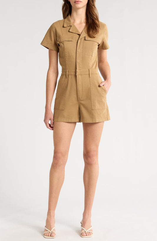 Morgan Stretch Cotton Utility Romper